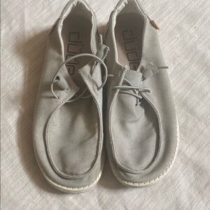 Hey Dude Light Gray Loafers